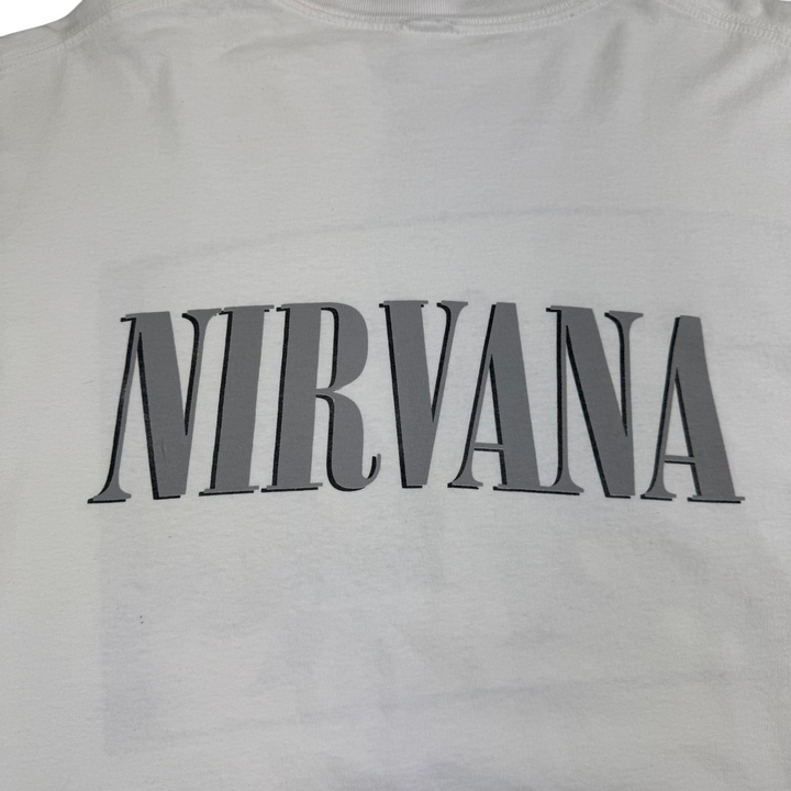 Vintage Nirvana Kurt Cobain 90's Band T-shirt White