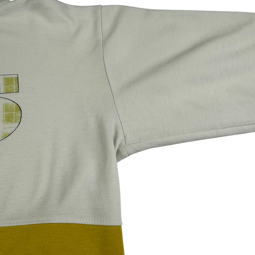 Vintage Cherokee 90's Half-Zip Sweatshirt White Yellow