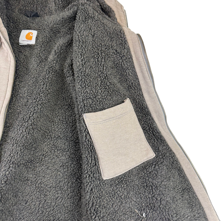 Carhartt Full-Zip Fleeced Hoodie Grey