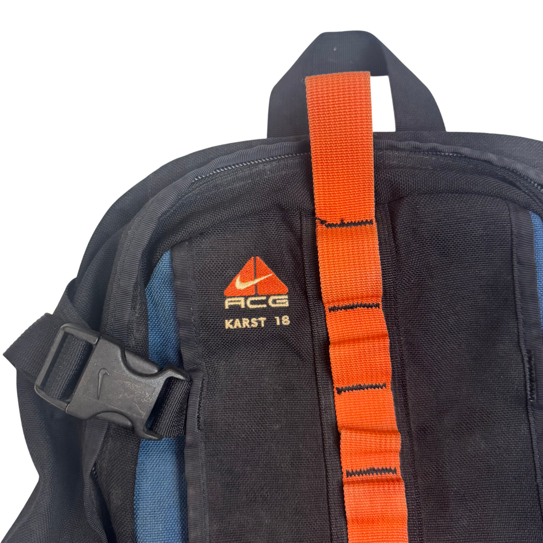 Vintage Nike ACG Karst 18 Backpack Black Orange