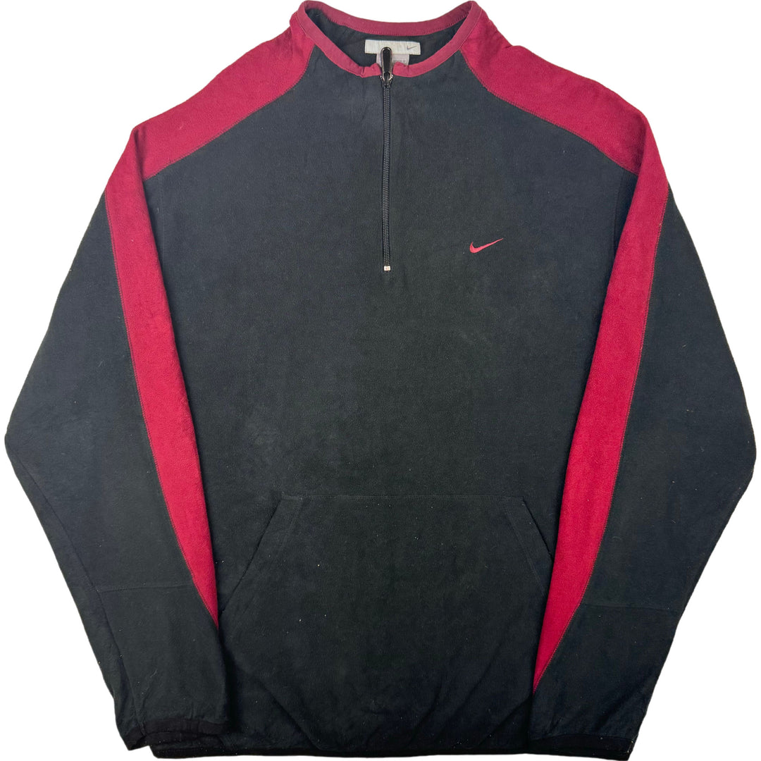 Nike 00's Quarter-Zip Sweatshirt Black Red