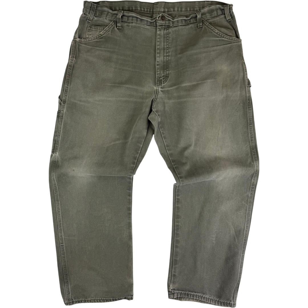 Dickies Workwear Relaxed Fit Carpenter Trousers Green