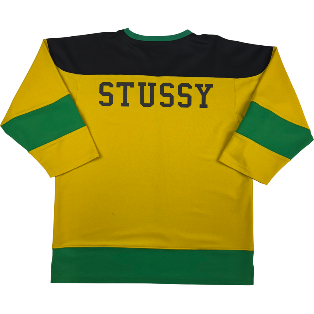 Stussy Long Sleeve Jersey Black Yellow Green