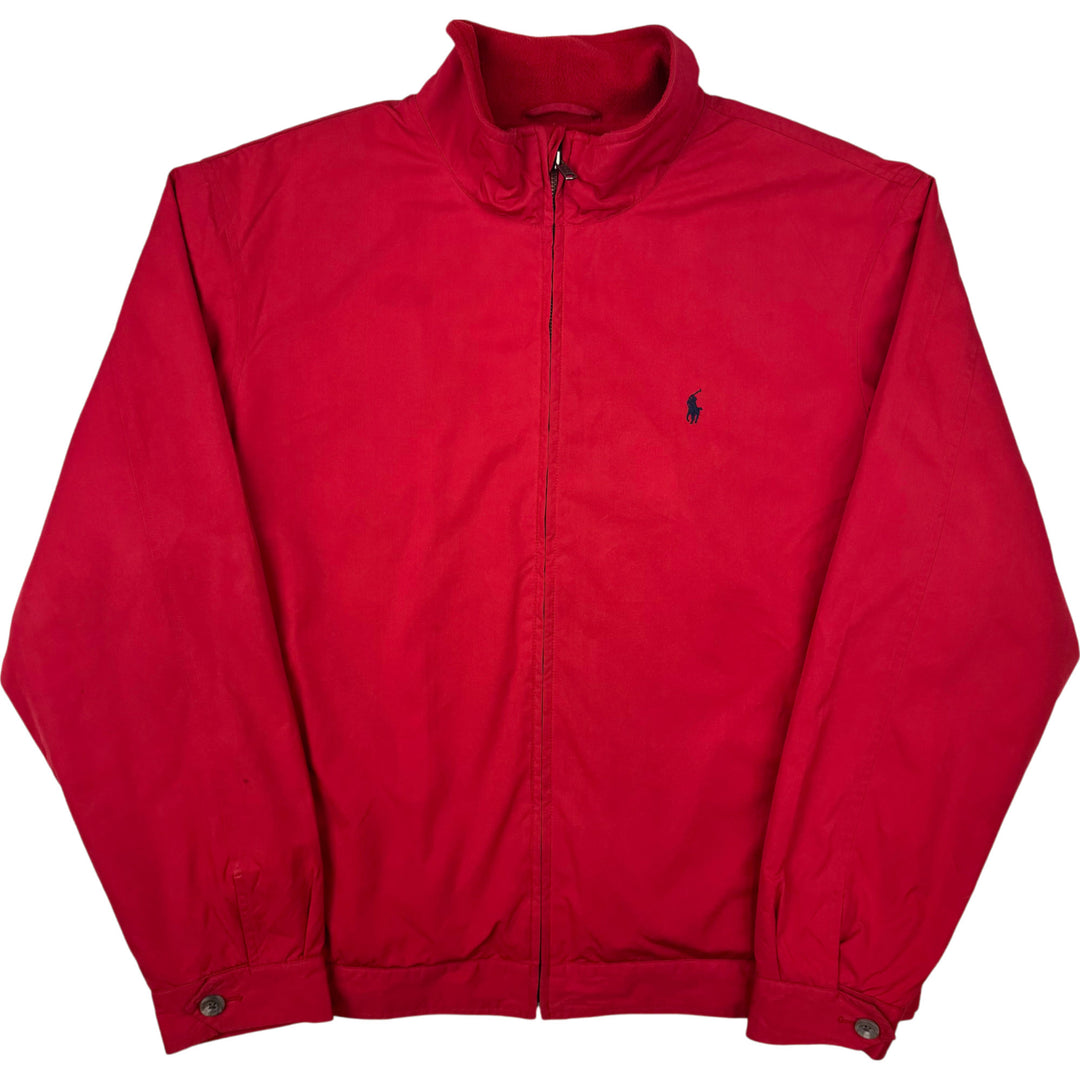 Polo Ralph Lauren 90's Fleece Lined Harrington Bomber Jacket Red