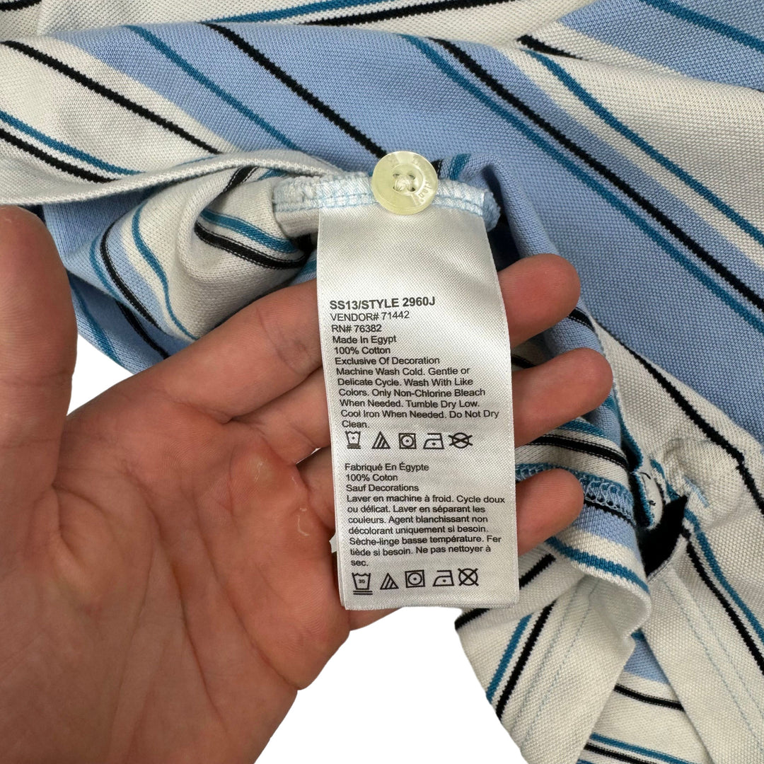 Timberland Earthkeepers 90's Striped Polo Shirt Blue