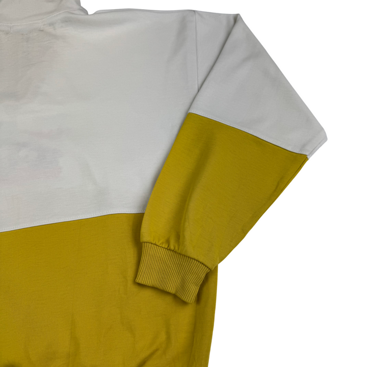 Vintage Cherokee 90's Half-Zip Sweatshirt White Yellow
