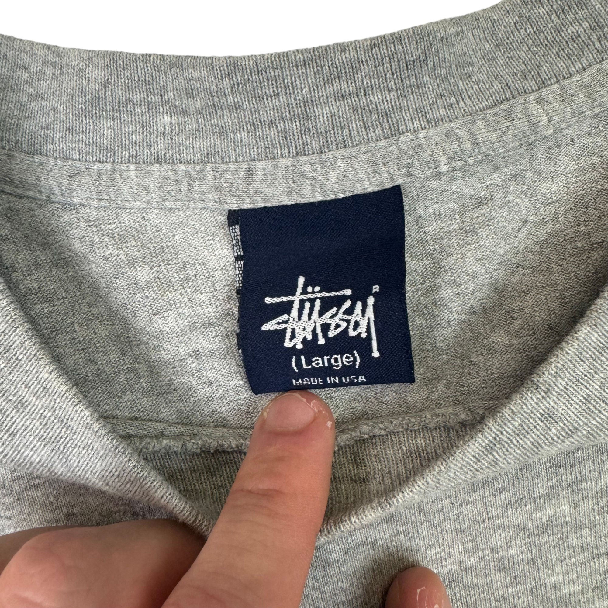 STUSSY USA製 スカル カーリーSロゴ T Back 90