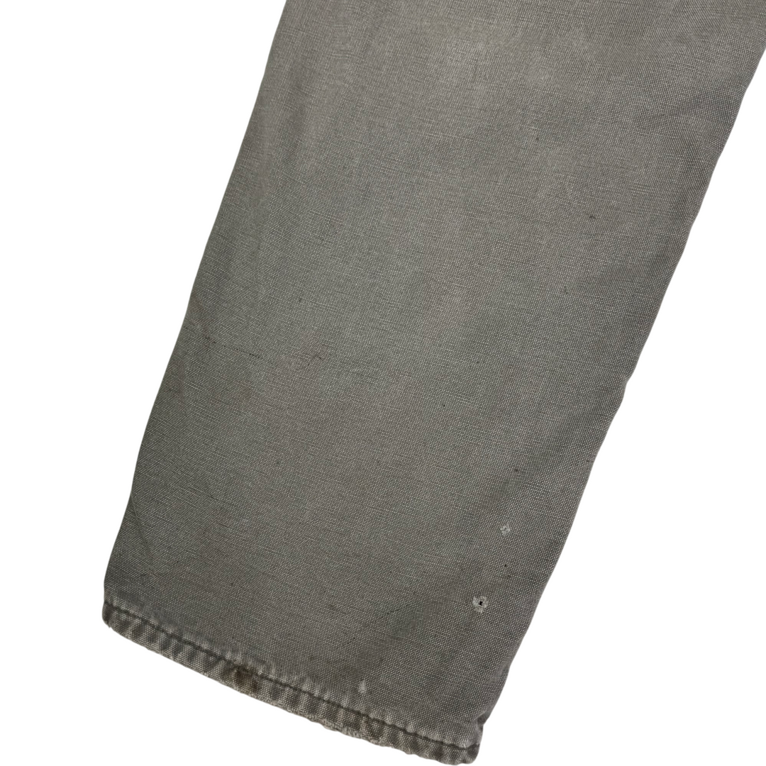 Carhartt Flannel Lined Carpenter Workwear Trousers Green