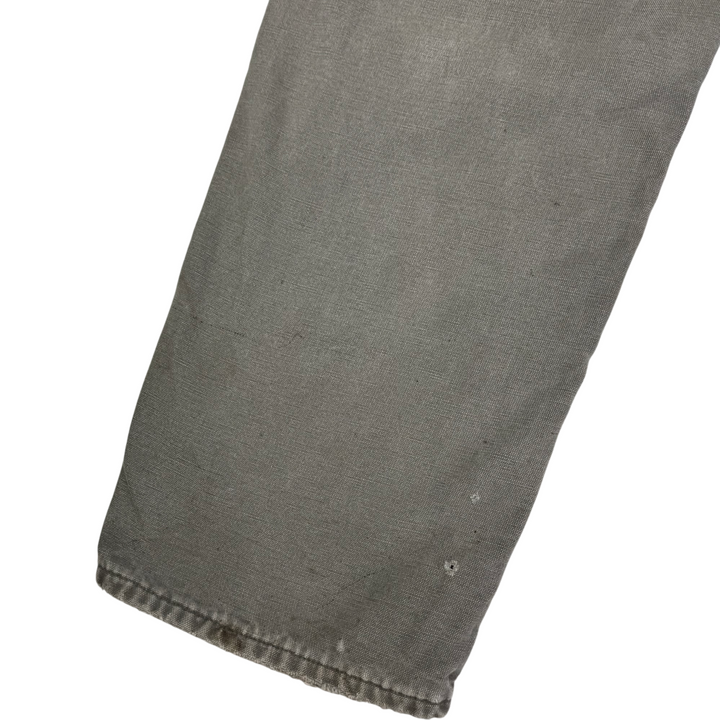 Carhartt Flannel Lined Carpenter Workwear Trousers Green