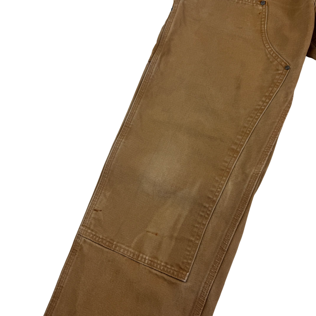 Carhartt Double Knee Carpenter Workwear Trousers Brown
