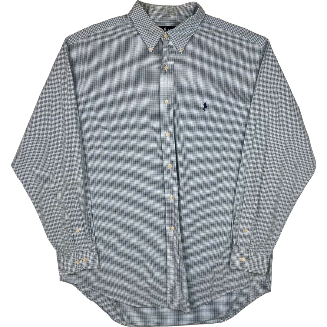 Ralph Lauren Long Sleeve Shirt Blue Green White