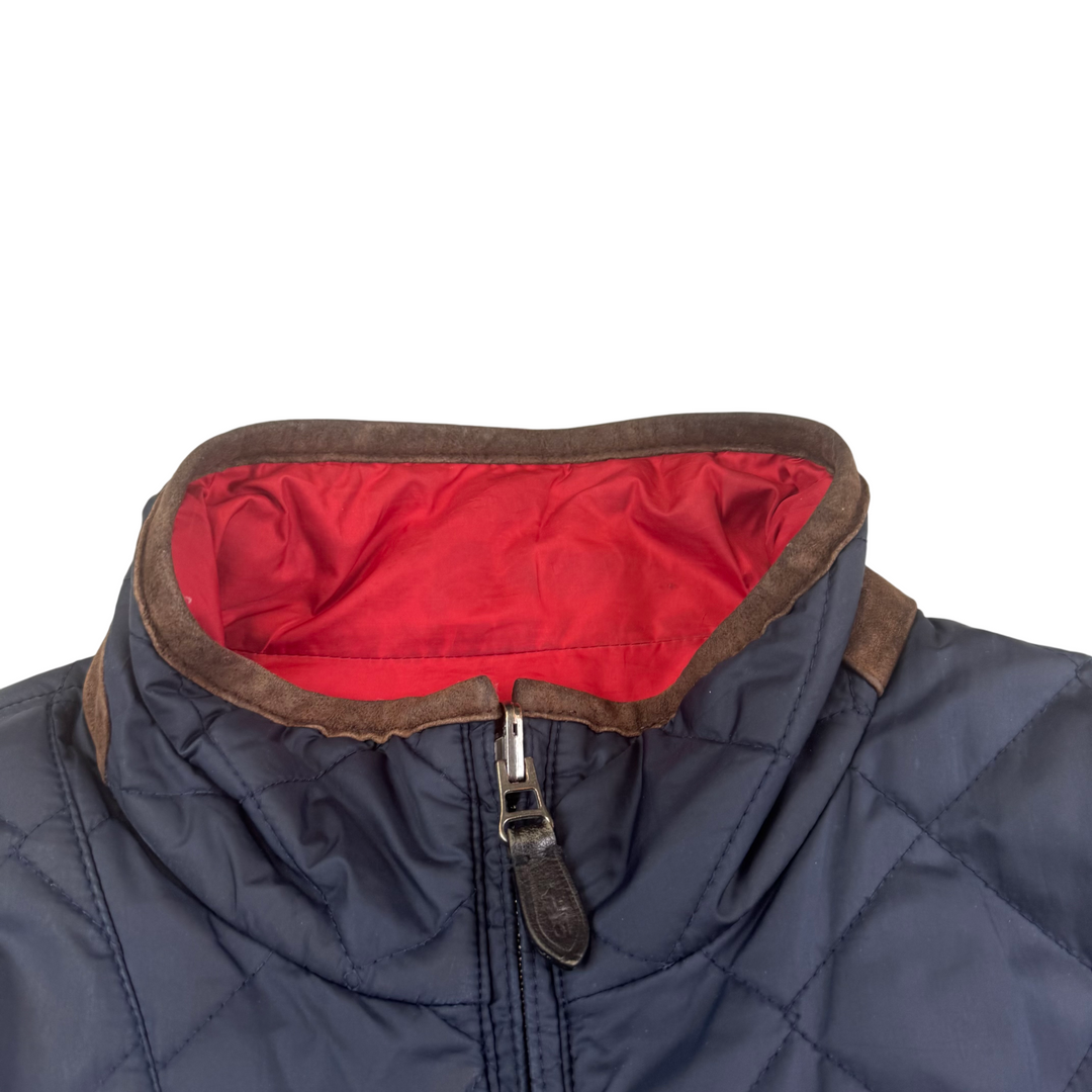 Vintage Polo Ralph Lauren Reversible Quilted Jacket Navy Red