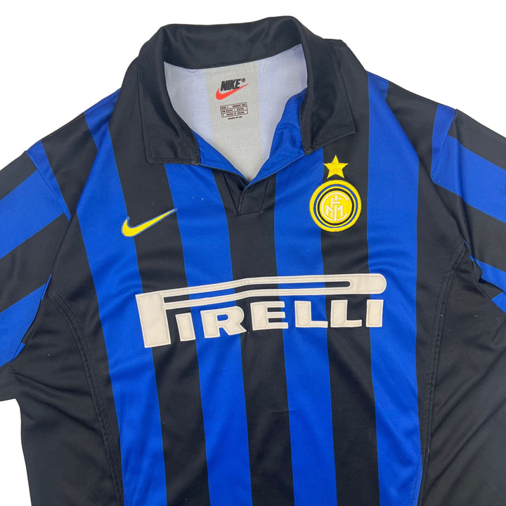 Nike Inter Milan 1998-1999 "Ronaldo 9" Football Home Shirt Blue Black