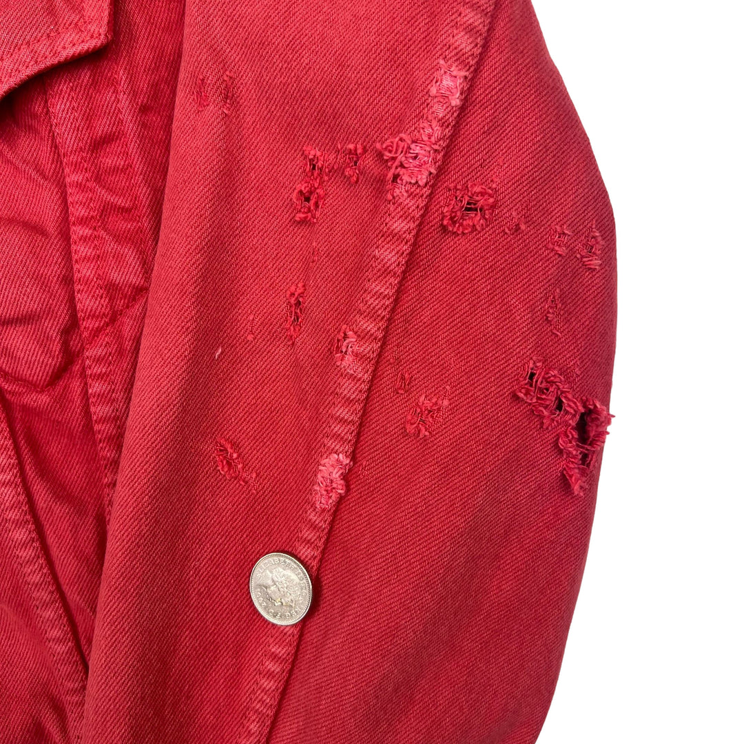 Levi's 90's Denim Trucker Distressed Jacket Red