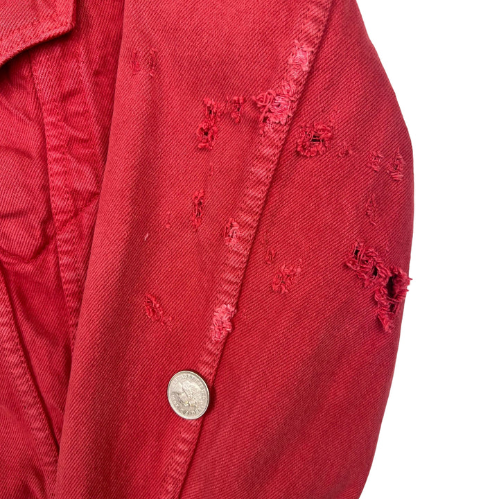 Levi's 90's Denim Trucker Distressed Jacket Red