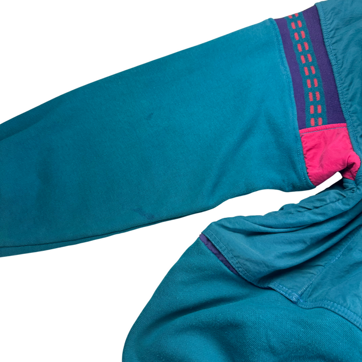 Vintage Nike 90's Embroidered Logo Sweatshirt Aqua Blue