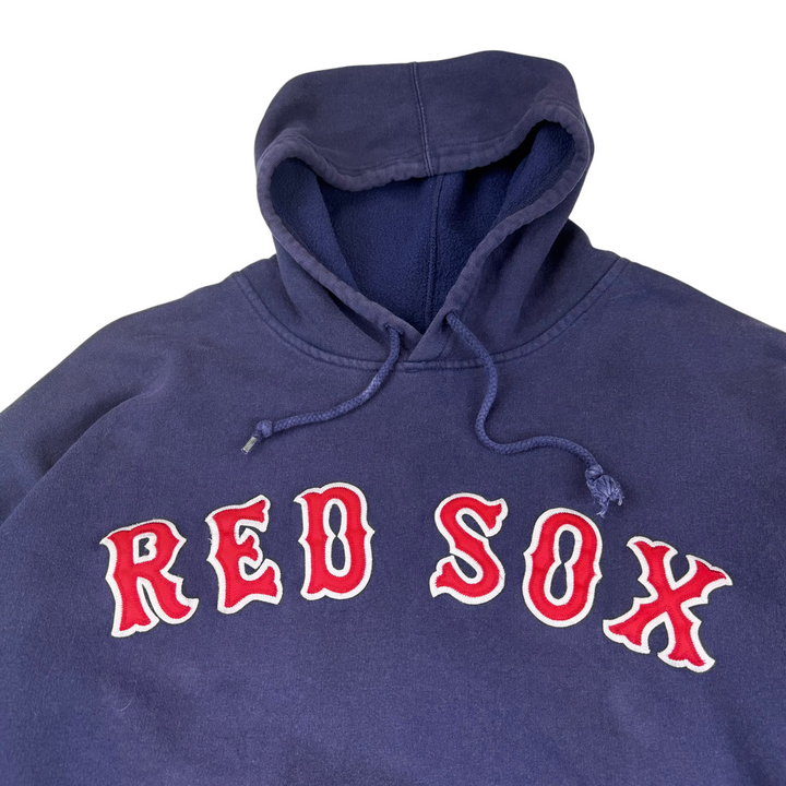 Majestic 90's Red Sox Embroidered Pro Sport Hoodie Navy