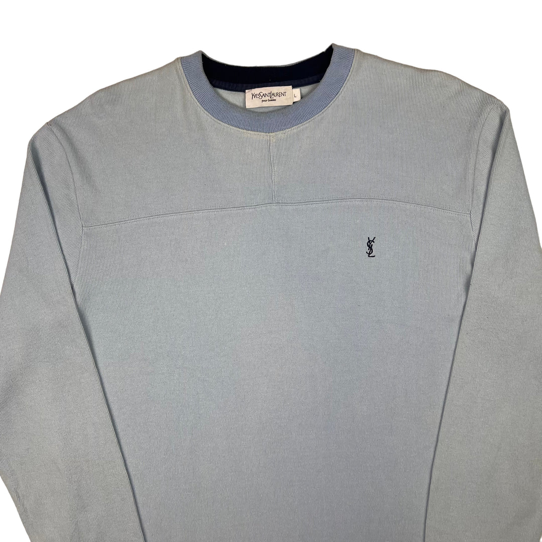 Yves Saint Laurent Pour Homme Sweatshirt Baby Blue