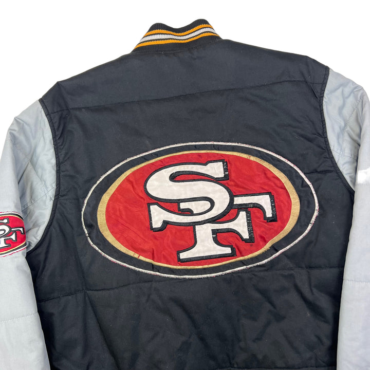 Majestic San Francisco 49ers Varsity Jacket Black Grey