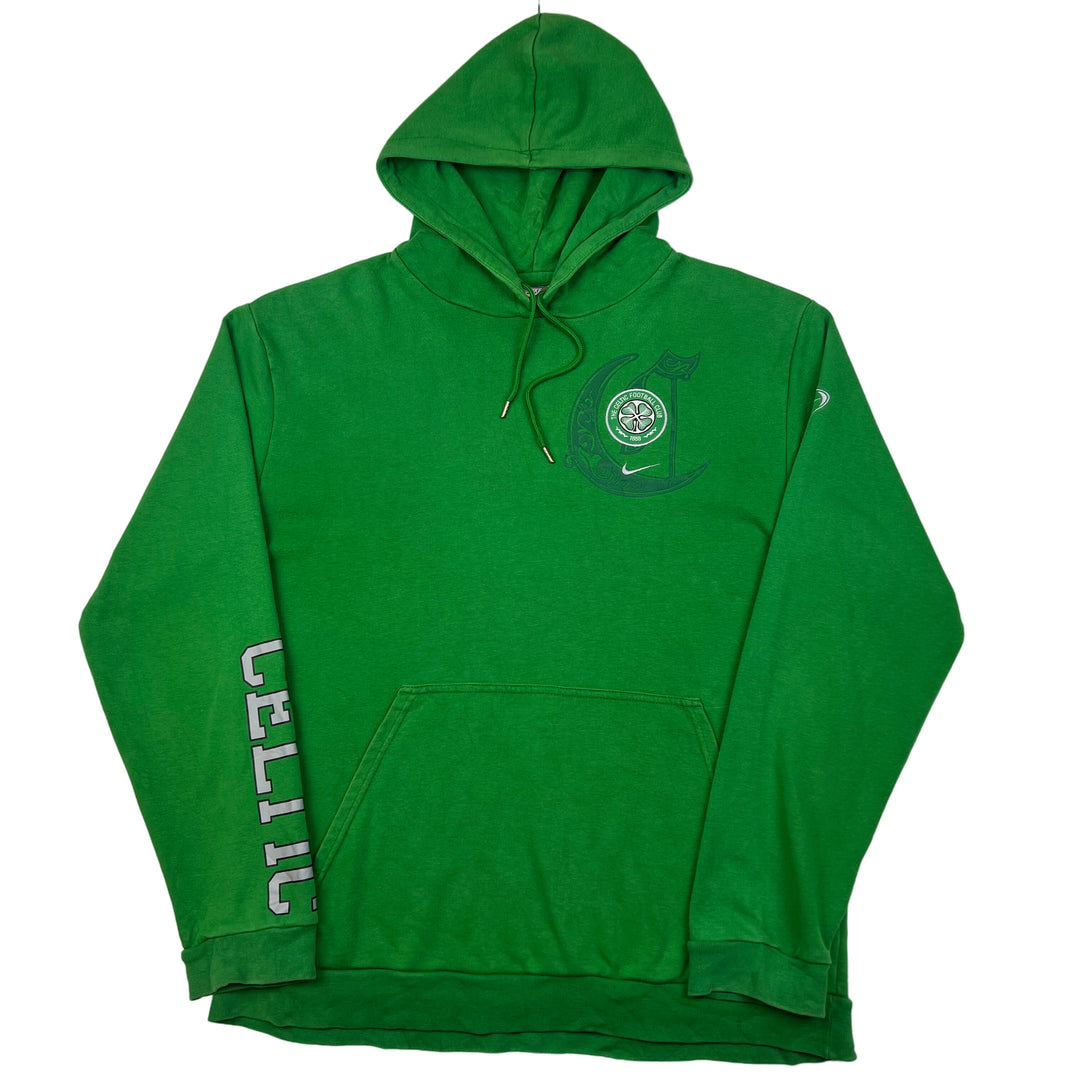 Nike 00s Celtic Football Hooded Sweatshirt Green