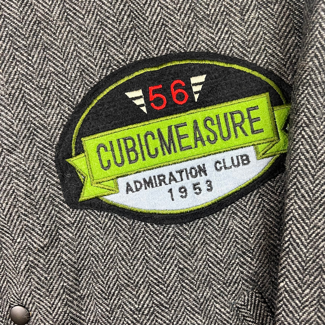 Cubic Measure Admiration Club Varsity Jacket Grey