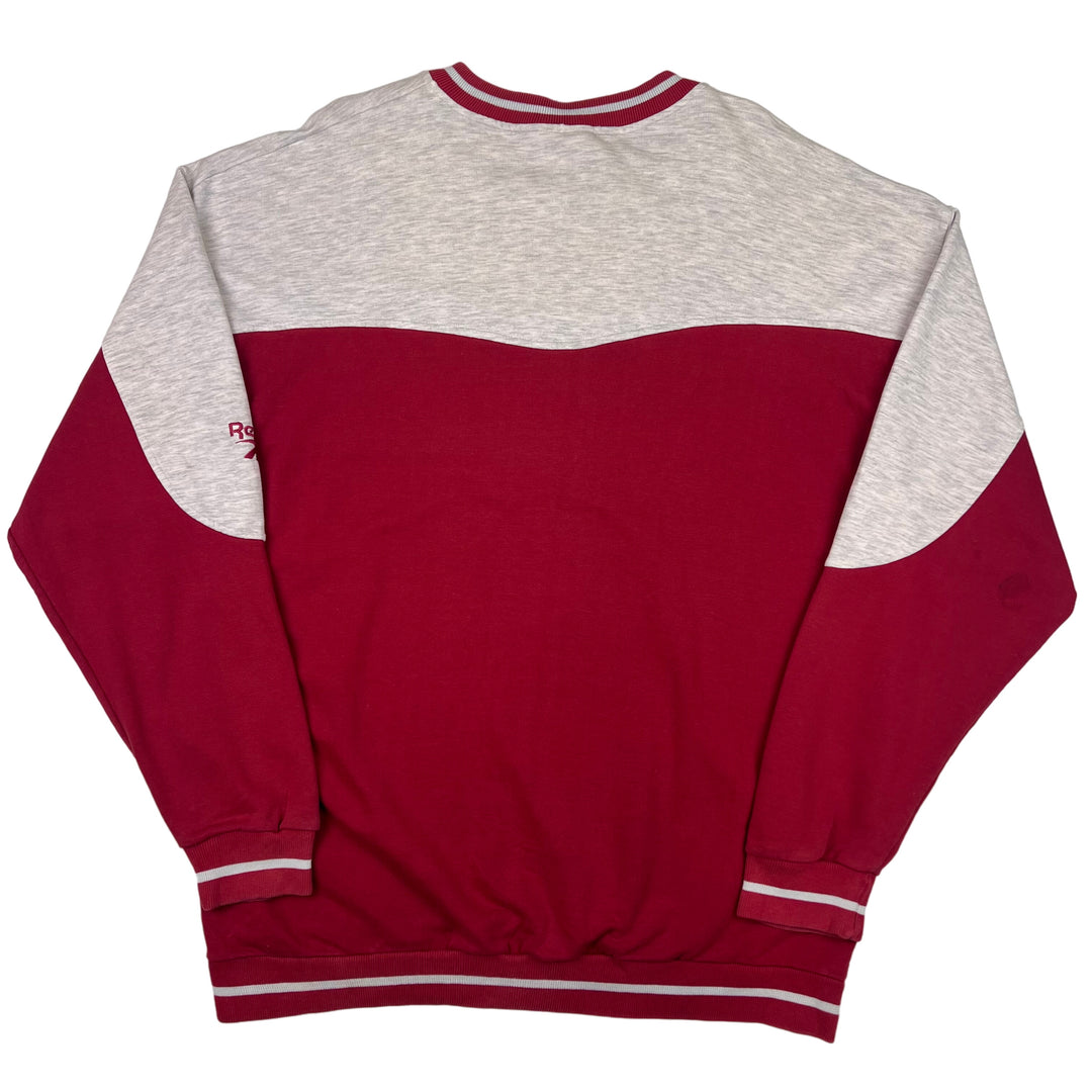 Vintage Reebok Washington Redskins Sweatshirt Maroon Grey Rare