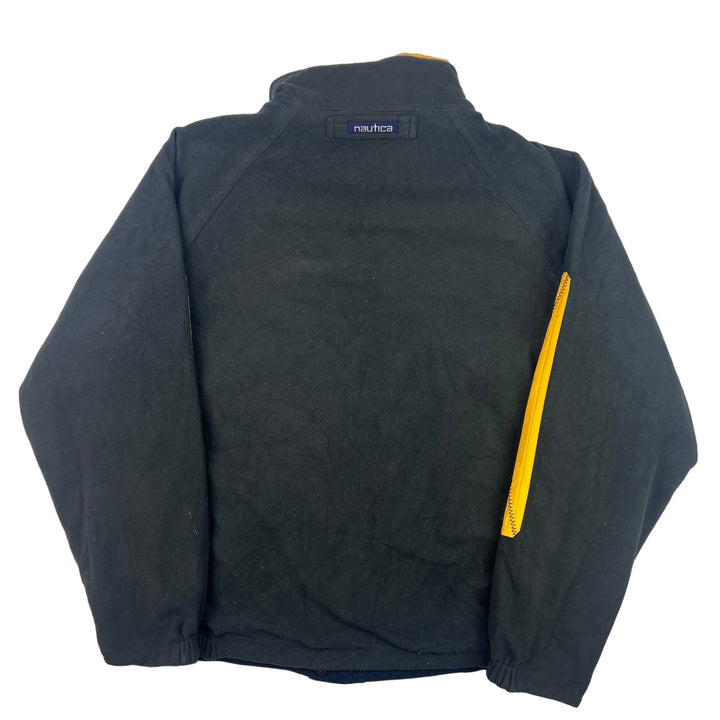 Nautica Reversible Fleece Jacket Yellow Navy