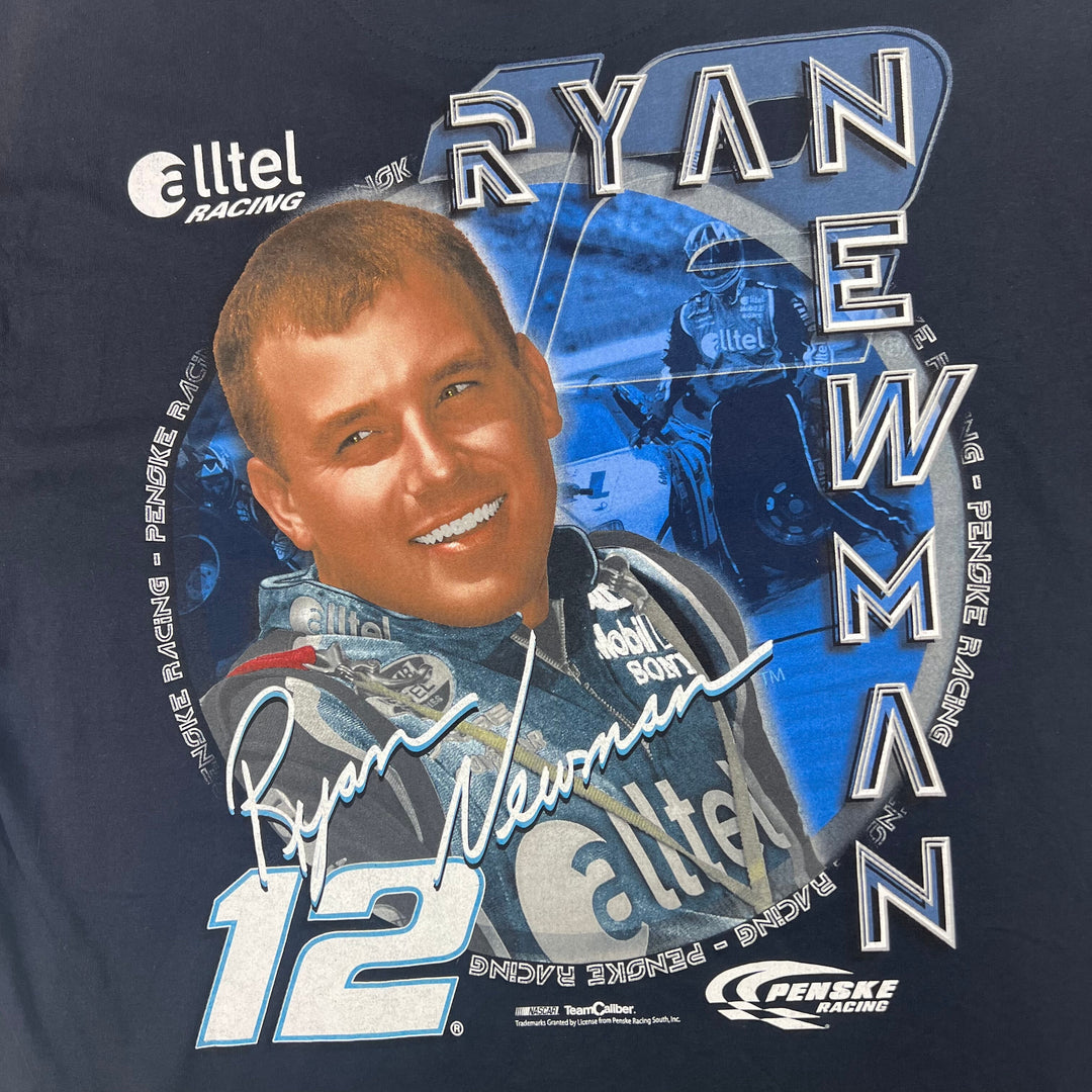 NASCAR Ryan Newman "Catch The Rocket" Graphic Blue T-shirt