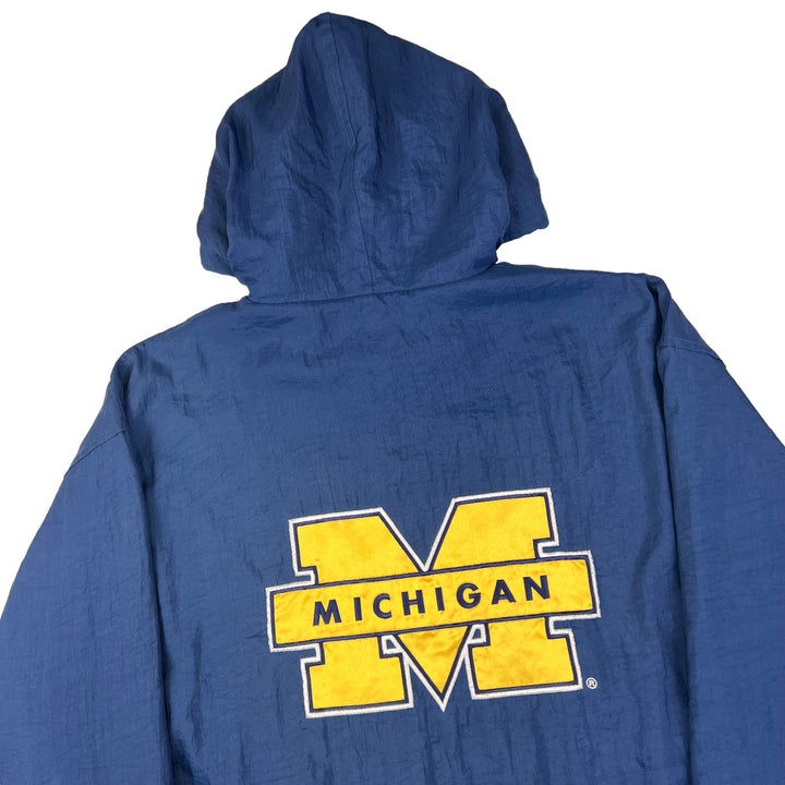 Starter Michigan Wolverines Blue Hooded Jacket