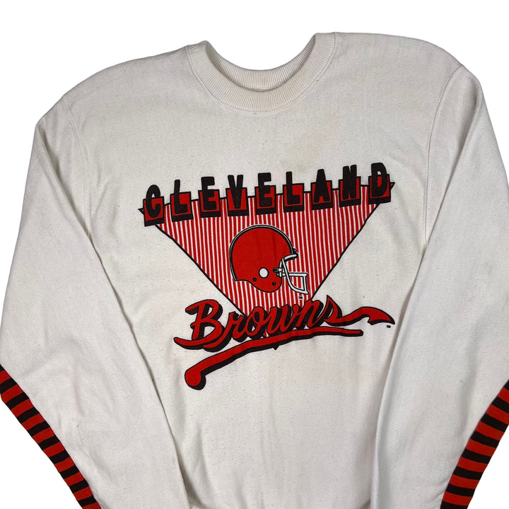 Vintage Cleveland Browns 80's Sweatshirt White Rare