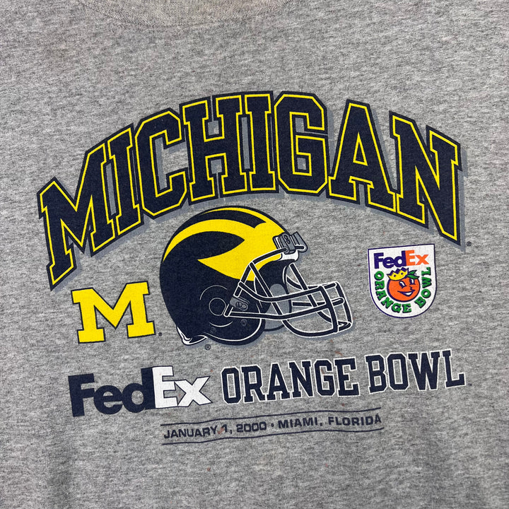 Champion Michigan FedEx Orange Bowl Crewneck Sweatshirt Grey