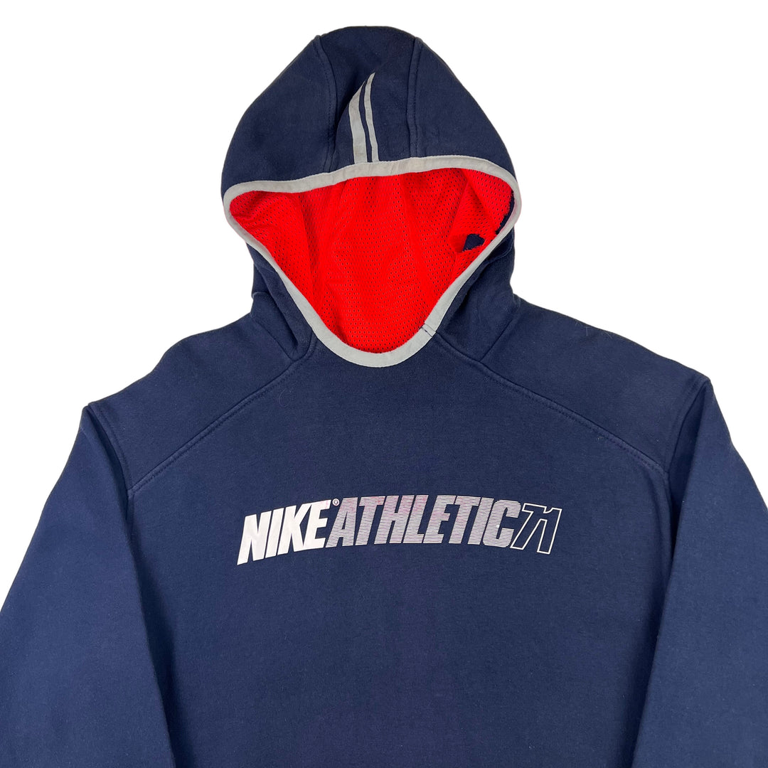 Nike Athletic 00's Contrast Hooded Sweatshirt Navy