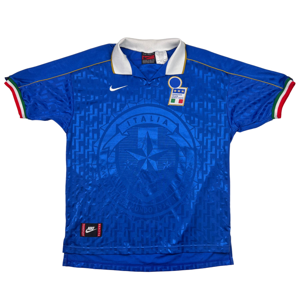 Italy 1995-96 Home Shirt Nike Blue Rare | Bring It Back