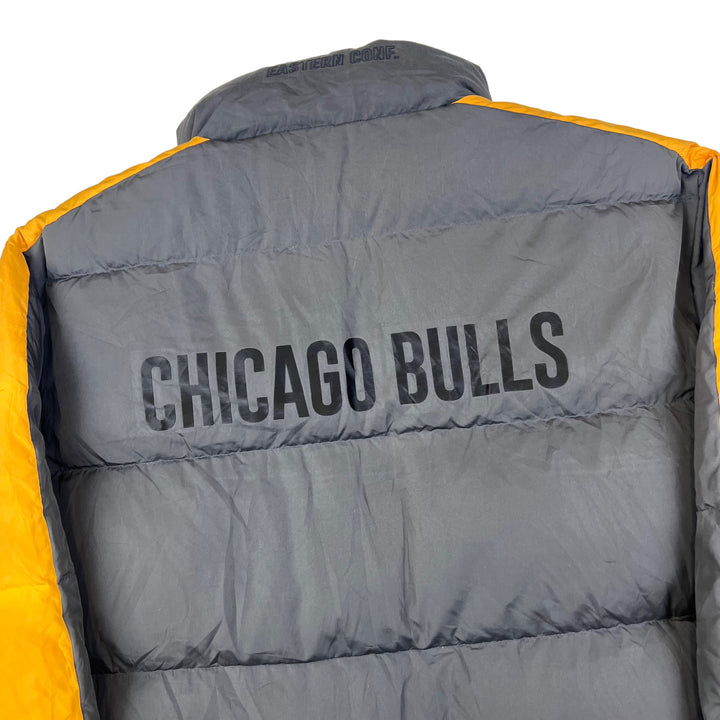 Chicago Bulls Reversible Puffer Jacket Black Yellow