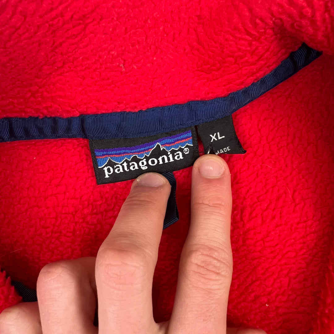 Vintage Patagonia 90s Synchilla Snap-T Fleece Red Made in USA