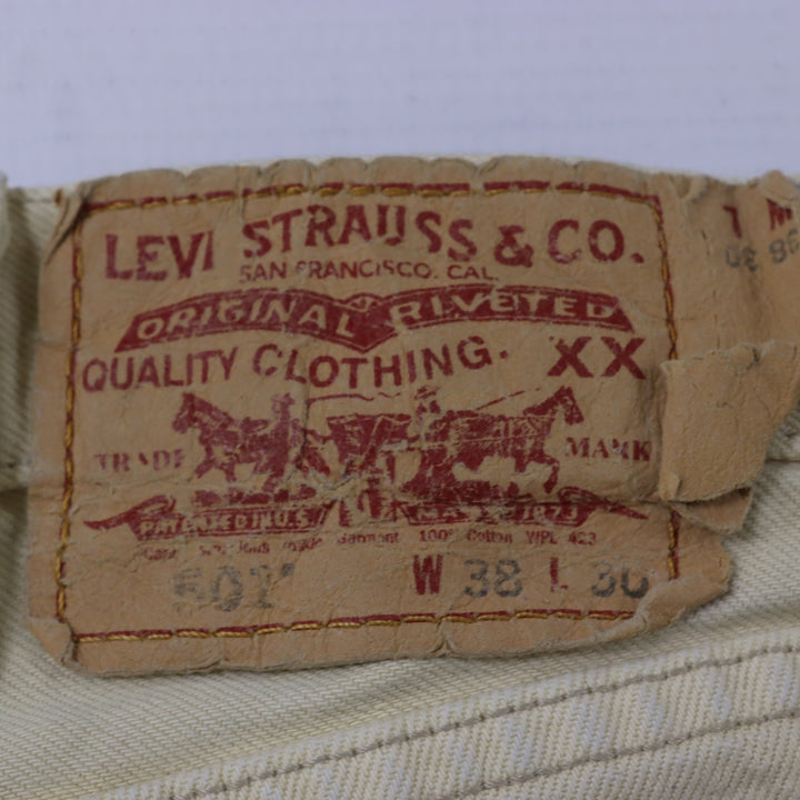 Levi's 501 Cream Jeans