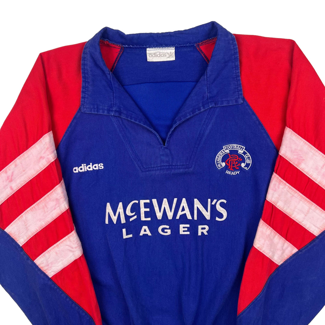 Adidas Rangers 1992-94 Training Top Red Blue Rare