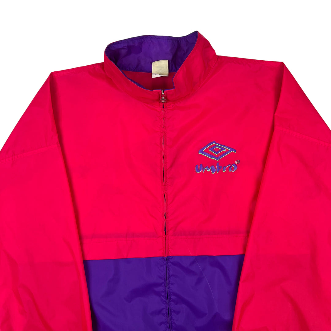 Umbro 90's Colourblock Track Jacket Red Purple