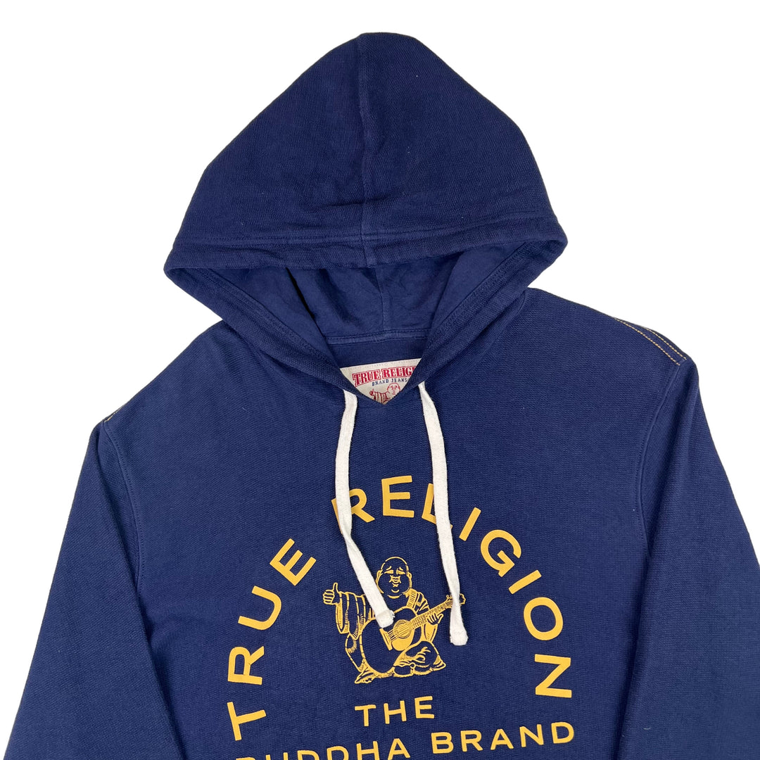 True Religion Buddha Graphic Hooded Sweatshirt Navy