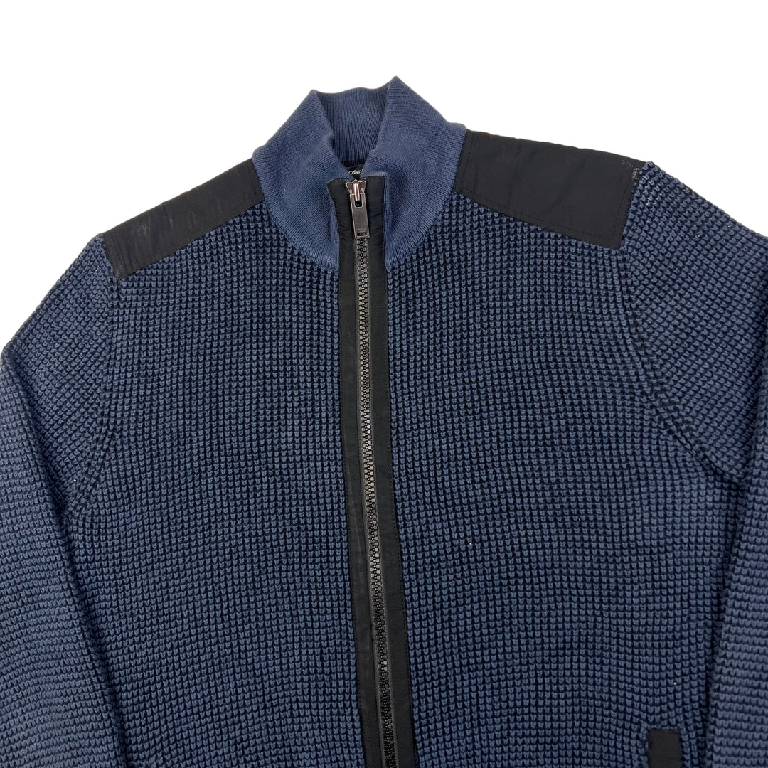 Calvin Klein Jeans Blue Knit Jacket