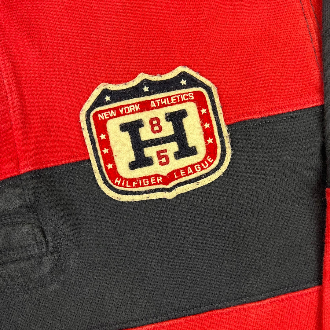 Tommy Hilfiger Red Navy Striped Rugby Shirt