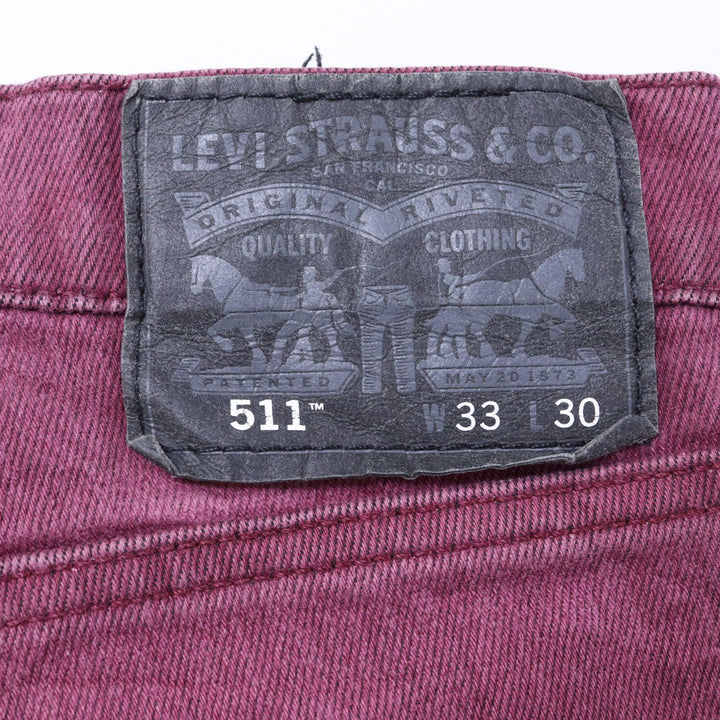 Levi's 511 Maroon Trousers