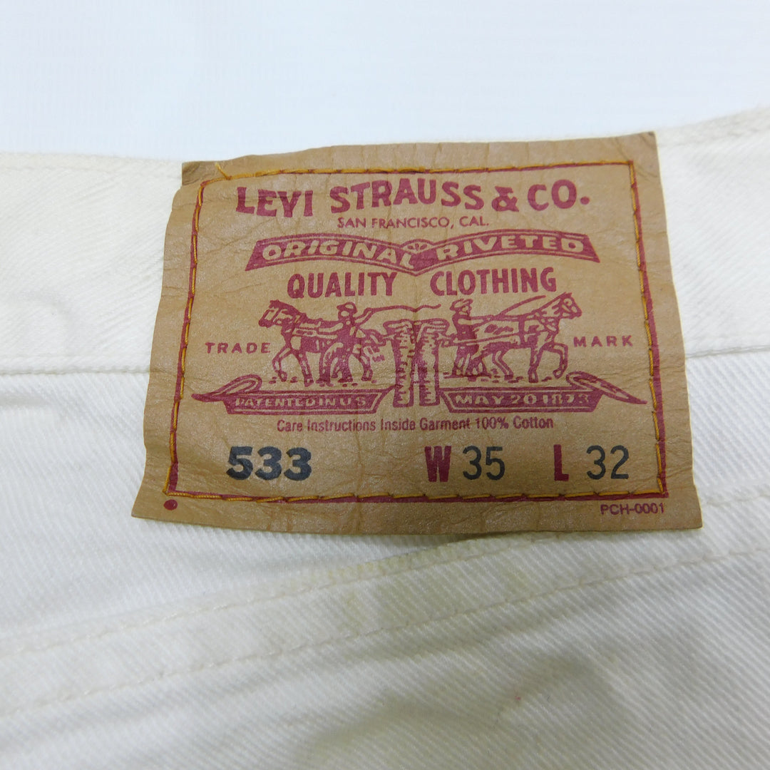 Levi's 533 White Jeans