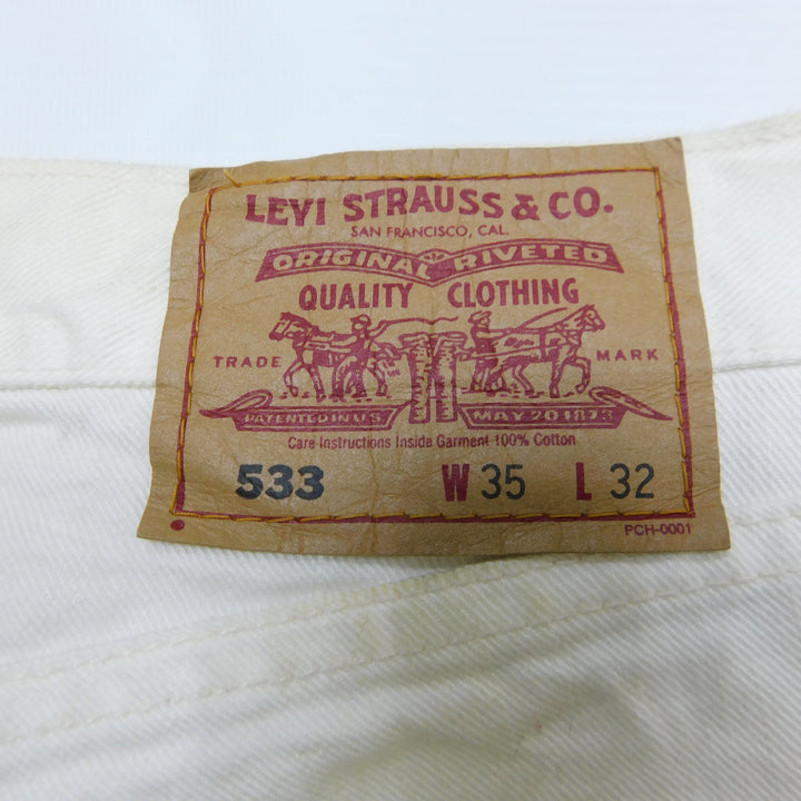 Levi's 533 White Jeans