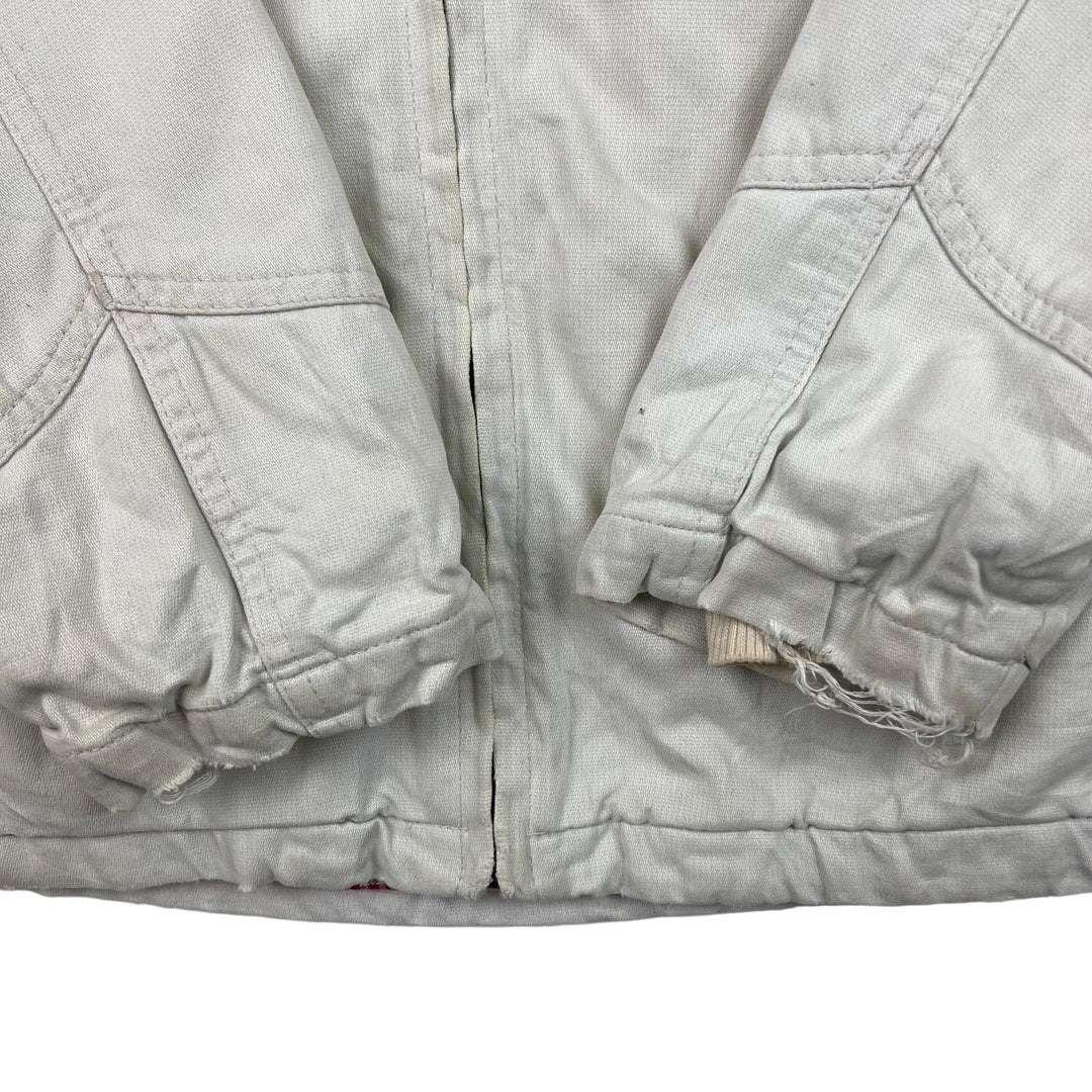 Vintage Lee Workwear Insulated Bomber Jacket Cream