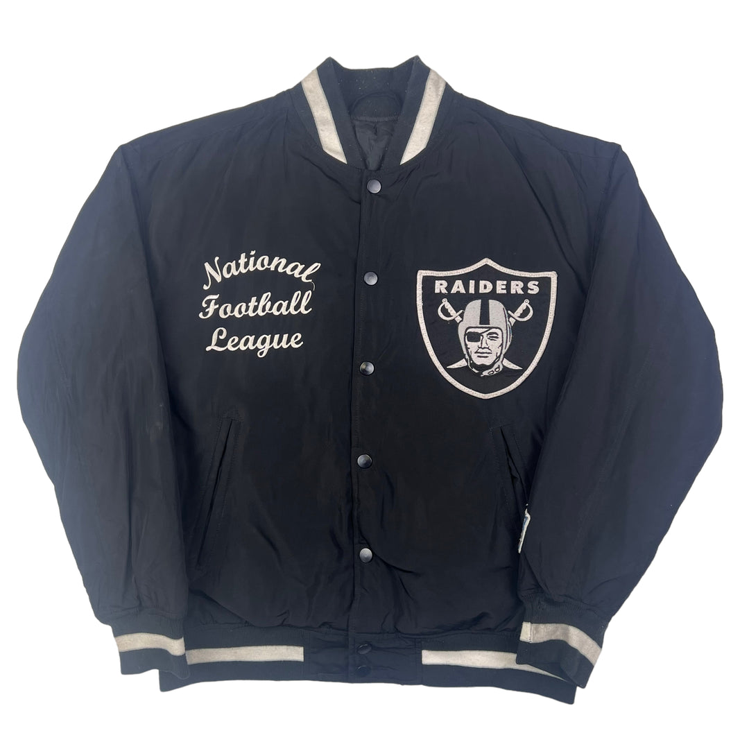 NFL Raiders Varsity Jacket Black