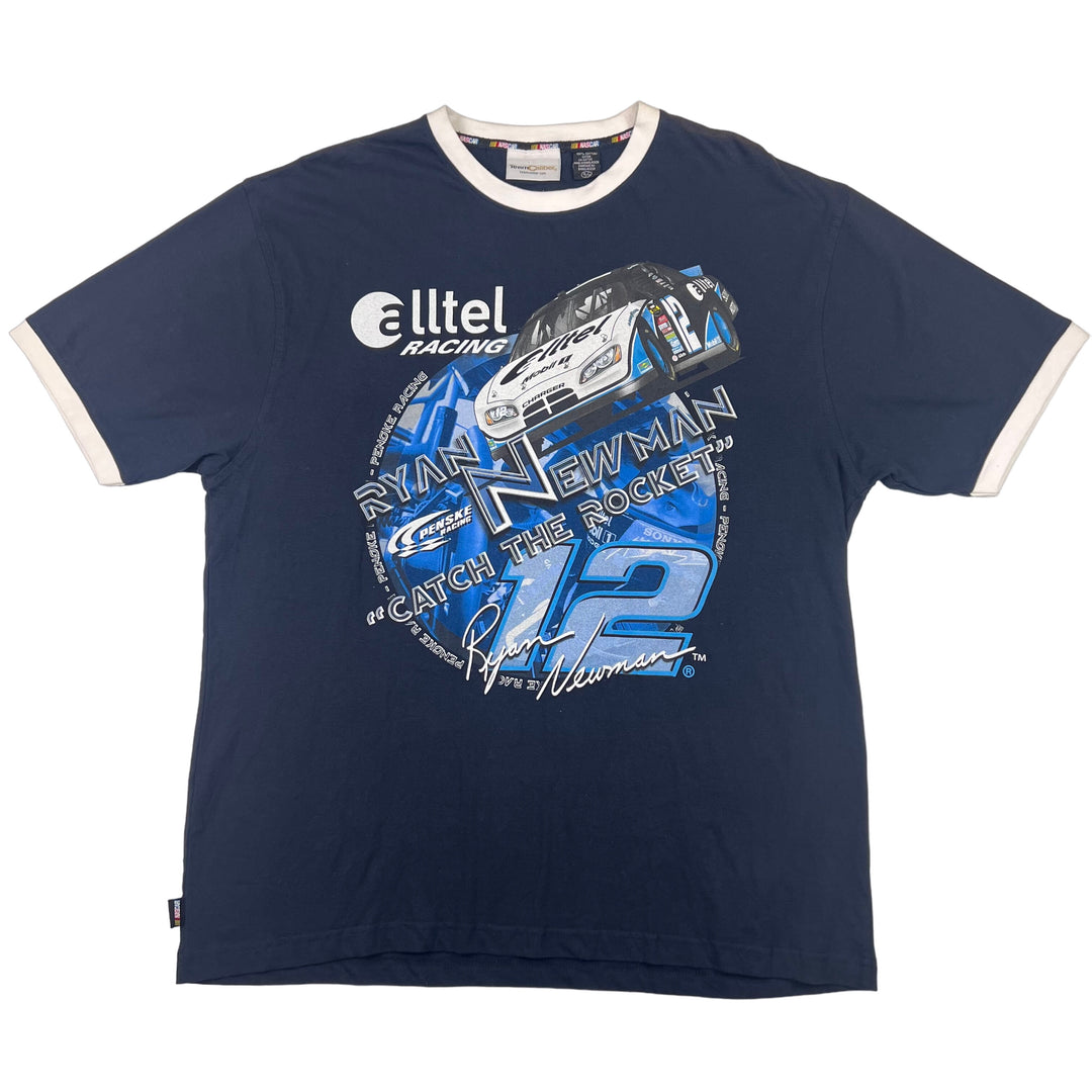 NASCAR Ryan Newman "Catch The Rocket" Graphic Blue T-shirt