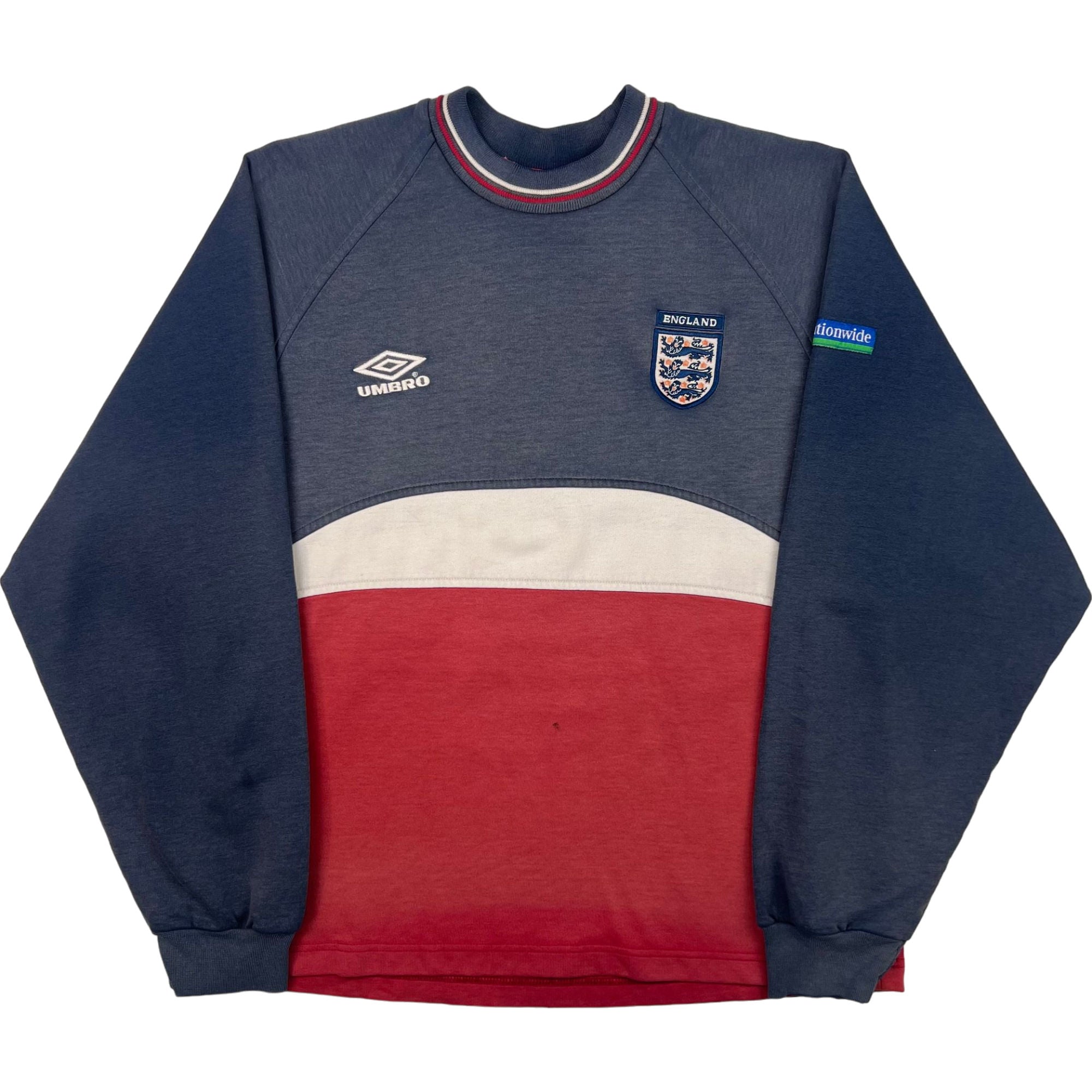 Umbro England 90's Sweatshirt Blue Red White