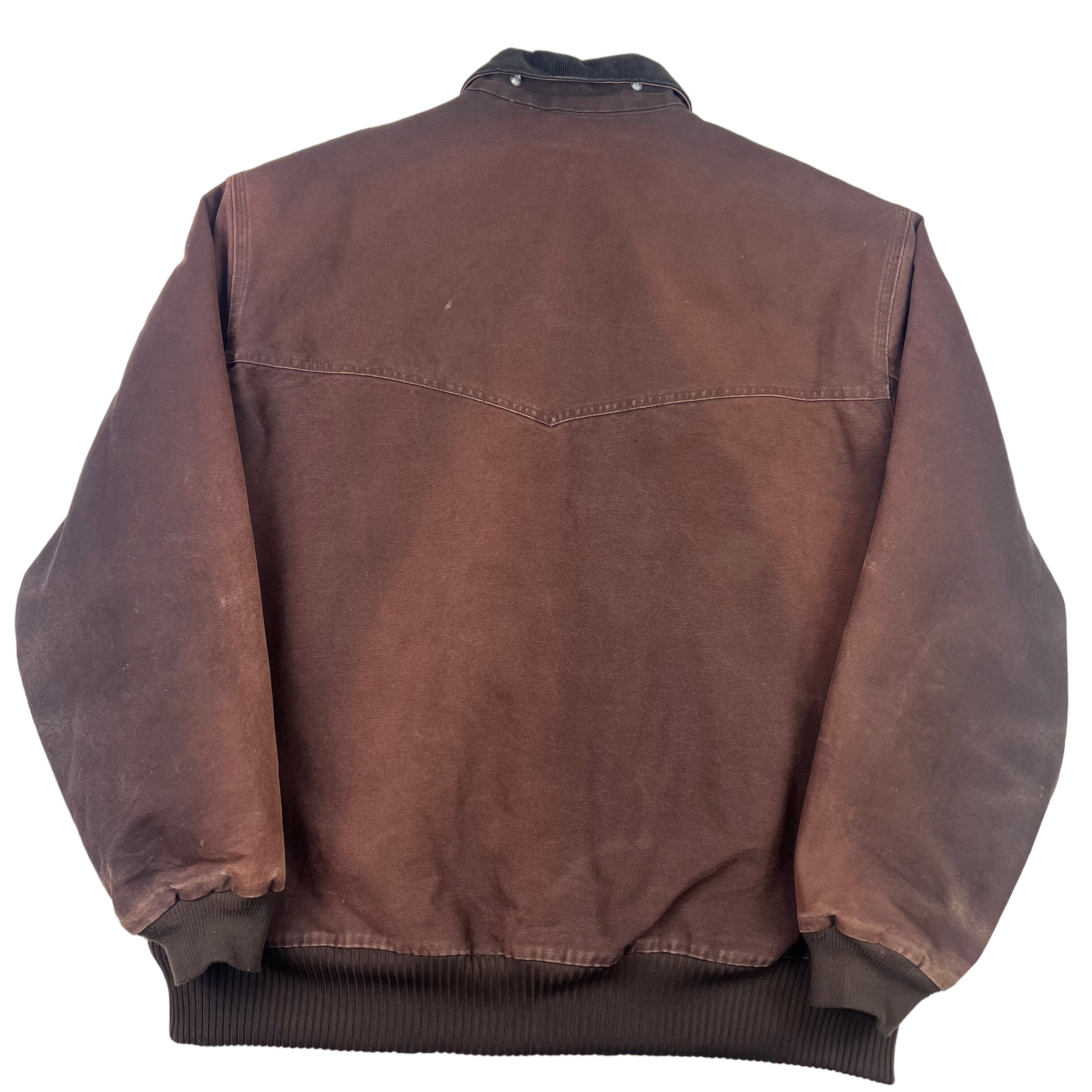 Carhartt Santa Fe Distressed Jacket Brown J14 DKB