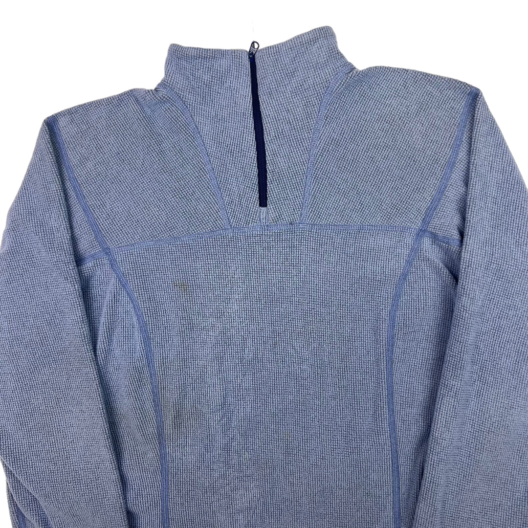 Arc'teryx Blue Waffle Texture Quarter-Zip Fleece